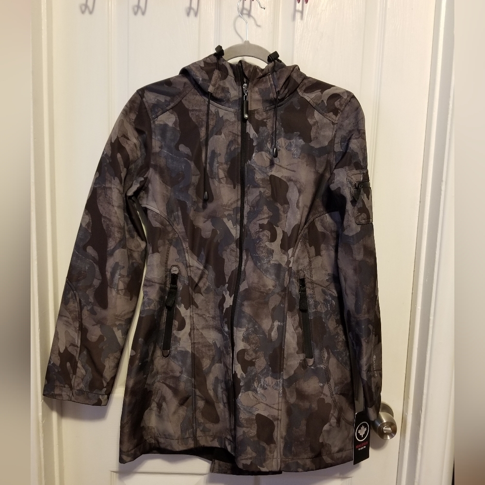 NWT Halifax Traders Comoflage Soft Shell Jacket W… - image 2